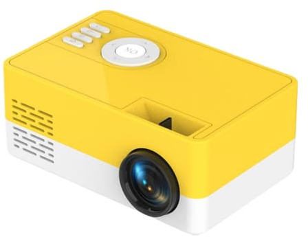 Mini proyector portátil de video-proyector, proyector de teléfono 1080P Full HD compatible, proyector de cine en casa, proyector pequeño compatible con varios periféricos (misma versión de