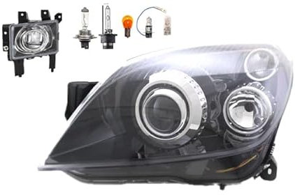 Johns, Scheinwerfer Hauptscheinwerfer passend für Opel Astra H 03/2004- Xenon D2S H7 LI + Nebelscheinwerfer + Leuchtmittel
