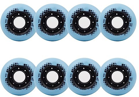 Generisch Inline Skate Rollen Inline Skate Räder 8er Pack Inline Räder 62 mm 64 mm 68 mm 70 mm 72 mm 80 A Inline Ersatzräder Rosa und Blau