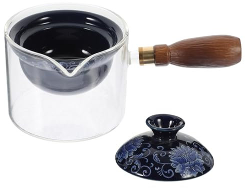 PHENOFICE Chinesische Mit Seitlichem Griff Drehbarer Keramik Teekessel 360° Rotationsdesign Für Zuhause Und Büro Für Losen Tee