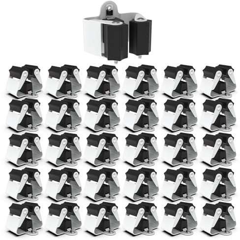3-H 30X Besenhalterung Wand, Gartengerätehalter Set aus Federstahl(Schwarz) | Besenhalter Wandhalterung für Besen Gartengeräte Schaufel Wischmopp,Gerätehalter für Zuhause Garten Garage,pulverbeschichtet