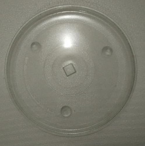 28cm Thickness Quality Microwave Oven Glass Rotary Plate Square Hole Glass Dish Square core