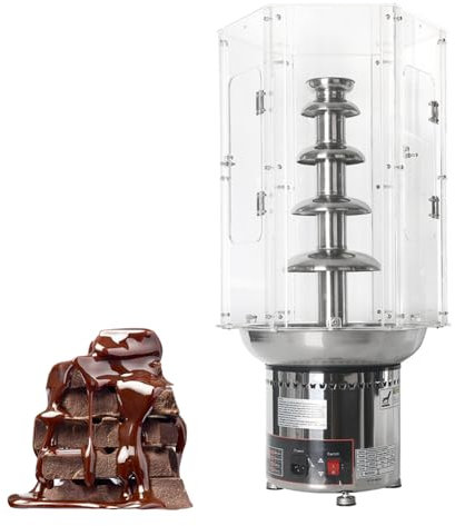 Herramientas Fuente de Chocolate eléctrica Fuente de Chocolate Profesional para derretir para Fiestas Bodas Equipo de bufé 4 Niveles