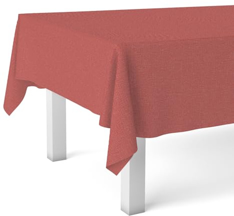 Martina Home Tovaglia in tela cerata TER rossa 100 x 140 cm