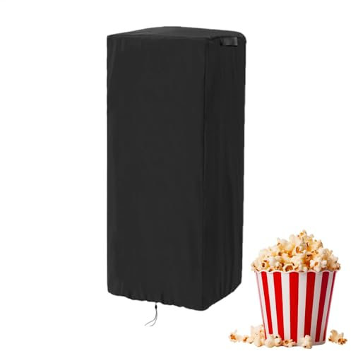 Ruwshuuk Popcorn Maker Cart Cover - Waterproof Popcorn Machine Dust Cover,Replacement Parts Protector with Windproof Buckles, Adjustable Drawstring, Cart Accessories
