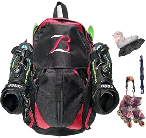 ZBH1985 Professionelle Skates Schuhe Rucksack Inlineskates Schlittschuhe Inline Skate Inline Skate Rucksack für Reise Schultasche