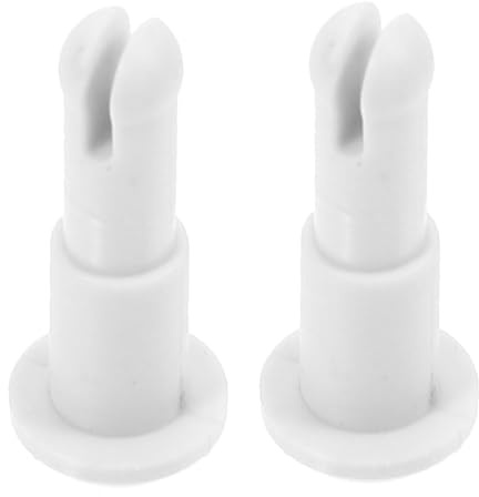 TOPPERFUN Spilla per Mento Bianca per Strumenti di Optometria in Plastico Bordi Lisci per Uso Pratico in Scuola e Negozio Ottico