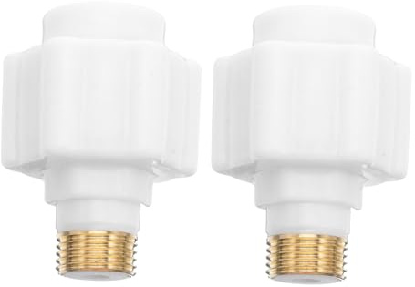 DIYEAH 8 Pezzi Accessori per Scaldabagno con Testa in Rame Integrata Parete Isolante Antileakage per Protezione Elettrica Resistente e Compatibile con Impianti Colore Bianco