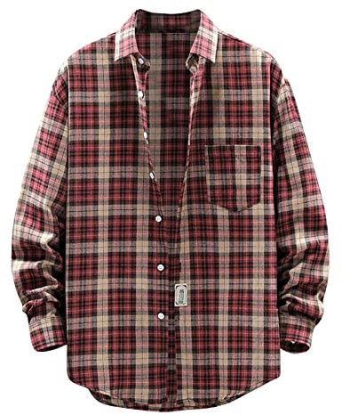 Chemise Flanelle Homme De Bûcheron À Carreaux Polaire Hiver À Manches Longues Veste Vetement Haut Classique Coupe Col Boutonné Cowboy Décontractée