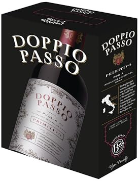 Doppio Passo Primitivo Apulien, Italienischer Rotwein in der 3 Liter Bag in Box (1 x 3l)