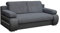 mb-moebel Sofa mit Schlaffunktion und Bettkasten Couch für Wohnzimmer Schlafsofa Schlafcouch Sofagarnitur Polstersofa Wohnlandschaft mit Bettfunktion 3 Sitzer - 206x96x82 cm - York (Dunkelgrau + Grau)