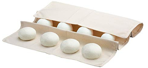 CANDeal Lot de 2 Tissu de Boulanger, Toile de levée Professionnelle Baguettes (75cm x 45cm) - 100% Lin Naturel en Coton, Non traité.