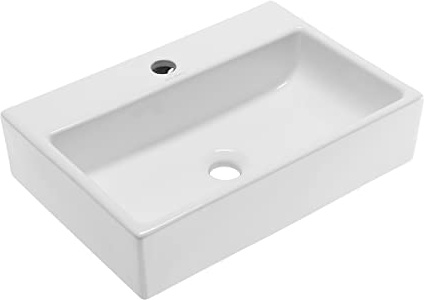 Swiss Madison SM-VS203 Claire 20 Rectangle Vessel Sink, Glossy White