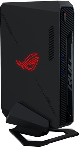 ASUS ROG NUC Gaming Mini PC (SFF 2.5L Chassis, HDMI, 2xDisplayPort, WiFi 6e 2.5GB Lan BT, 6xUSB, Kensington Lock, SD Slot, Intel Core Ultra 7, NVIDIA RTX 4060, 16GB DDR5, 512GB SSD, Supports Quad 4k)