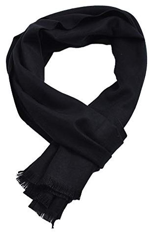 FAIRYGATE Männer Schal Schwarz Herren Winter Herren Klassik Super Soft Luxuriös Kaschmir Feel Freizeit Business Schals Elegant Geschenke für Männer 12225