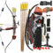 HNZMDY 62 Takedown Recurve Bogen und Pfeil Set für Erwachsene Anfänger 20-50Lbs Jagdbogen Rechtshänder Holz Riser Sportbogen für Jagd Zielschießen (35lbs, Schwarzer Set)