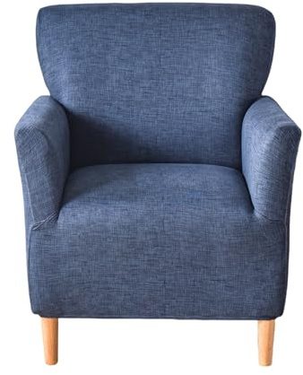 NILUOH Banquet Armchair Slipcover 1-Piece Stretch Chair Covers with Arms Printed Soft Accent Chair Cover Anti-Slip Arm Chair Covers Washable Chair Slipcovers for Living Room, 01