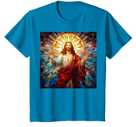 vitrail chrétien Jésus Christ T-Shirt