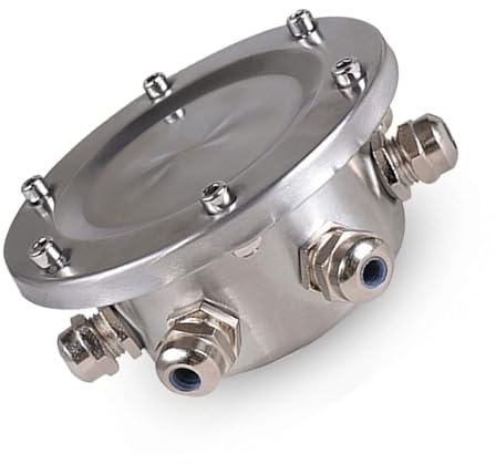 Unterwasser-Wasserdichter Anschlusskasten - IP68 versiegelter 304-Edelstahl-Außenlicht-Anschlusskasten, Schwimmbad-Unterwasserbrunnen-Lichtübergangskopf, für Unterwasserbeleuchtung, Brunnen (Color :