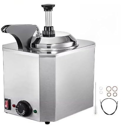 Distributeur électrique de chauffe-fromage Nacho, chauffe-fudge chaud commercial, chauffe-fromage en acier inoxydable, distributeur de pompe chauffe-sauce au fromage, pour restaurants, stations