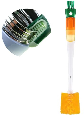 Straw Cleaner, Bottle Cleaner Brush, Bottle Brushes for Cleaning, Water Bottle Brush Cleaner, Small Bottle Brush, Cleaning Brushes for Small Spaces Bottles, Spouts, Coffee Pots, Teapots (Orange)