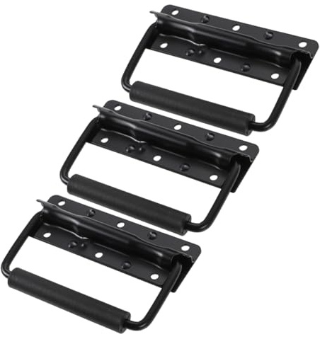 DOITOOL 3piezas Asa De Metal Resistente Para Herramientas Mango De Reemplazo De Asa De Resorte Para Cajas y Muebles Diseño Elegante y Duradero