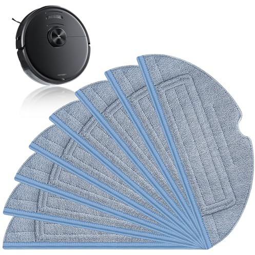 DHFUCNKO 8Stk Wischtücher für Roborock S8/S8+/S7/S7+/S7 MaxV Ultra/S7 MaxV | S7 Pro Ultra/T7/T7plus Saugroboter,Mopp Cloth Wischtuchpads Zubehör Ersatz Mikrofaser Wischtuch Ersatzteile für Staubsauger