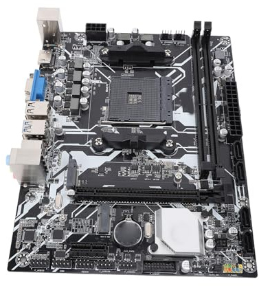 A320m Mining Motherboard, 64 GB DDR4 M.2 NVME Gaming Motherboard, 3840x2160 30Hz HDMI VGA PCIE 3.0x16 Computer Mainboard für AM4 -Socket für Ryzen 3000 4000 G