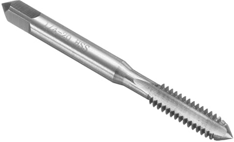 QUARKZMAN Hand Gewindebohrer, 1/4 Britischer Gewindeschneider, Rechtshänder HSS6542(M2), Geradnut-Schlichtschneider(SB)