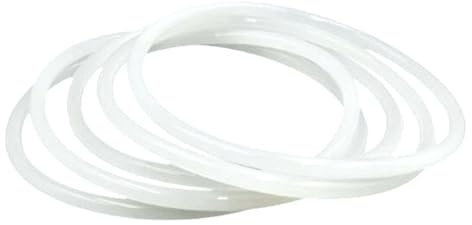 Dichtung O-Ring aus Silikon 189 x 175 x 7mm VMQ, Lebensmittelecht und Hitzebeständig, für Küchenarmatur und Sanitärreparatur, 5 Stück, Weiß