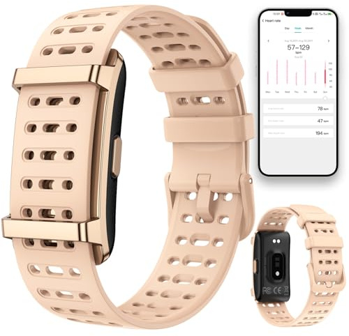 findtime Fitness Tracker Armband ohne Display Pulsuhr Schlaftracker Kalorienzähler IP68 Wasserdicht Smartwatch Fitnessarmband iOS Android Herzfrequenz