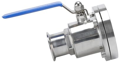 Vanne de fond de cuve à bride en acier inoxydable 3/4, 1, 1-1/4, 2, à installation rapide, for brassage maison(38mm Ferrule 50.5)