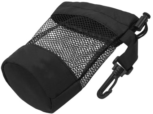 UKCOCO Golfball Organizer Netzbeutel mit Kordelzug und Federclip Leichtes Nylon für Fitness Tennis und Outdoor Aktivitäten