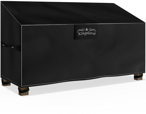 Kingsleeve® Housse pour Salon de Jardin en Tissu Oxford Imperméable - Bâche de Protection Imperméable en Polyester Haute Qualité, Anti-Gel - Housse de canapé, chaises, 134x66xH63/89cm