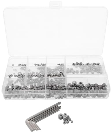 NAMOARLY Juego de Tornillos de Fijación Métricos 400piezas de Acero Inoxidable y Plástico, Resistentes Humedad, para Montaje de Muebles y Reparación Electrónica
