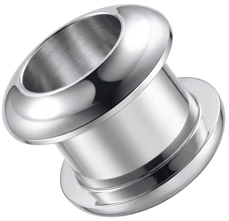 Monster Piercing 16MM gebogen Runde 316L chirurgische Stahlschraube Fit Gauge Flesh Tunnel Ohrenpiercing