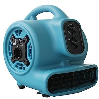 Motor de aire centrífugo, ventilador de piso, Big Powerful Mighty Air Mover Dryer, ventilador de suelo for alfombras, soplador de aire utilitario, soplador industrial de supermercado for hoteles y cas