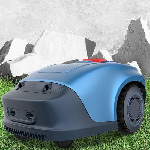 Tagliaerba robotizzato automatico con controllo APP Bluetooth e pianificazione del percorso GPS, taglia fino a 5.000 piedi quadrati, trazione integrale, gestione multizona, con stazione di ricarica