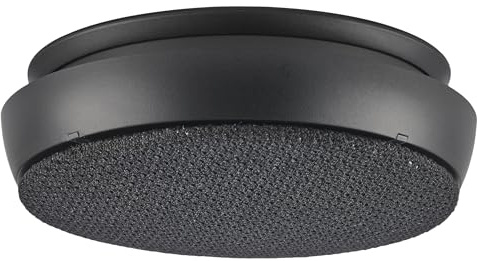 Jacob Jensen Optischer Rauchmelder mit 10 Jahre Batterie, Wartungsfrei, Gabriel-Stoff aus 99% recyceltem Polyester, Skandinavisches Design, Ø10cm, Schwarz