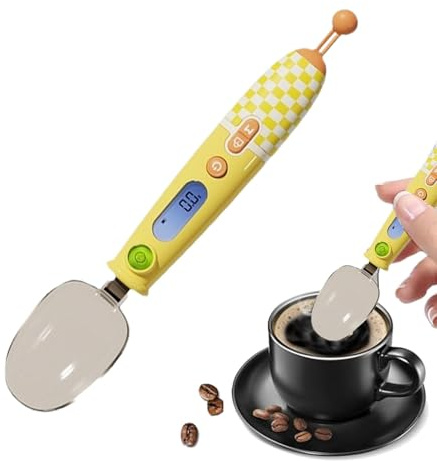 Cucchiaio di pesatura, bilancia del cucchiaio, bilancia del misurino degli alimenti, display a LED, bilancia del misurino degli alimenti con testa del cucchiaio rimovibile, per grammi e once di n