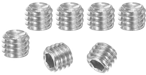 PATIKIL 120 Stück Madenschraube M4 x 3mm, 304 Edelstahl Madenschrauben Set für Türklinken Halterung Möbel Lampen Wasserhahn Reparaturen, Silber Innensechskant Gewindestifte Schrauben Set