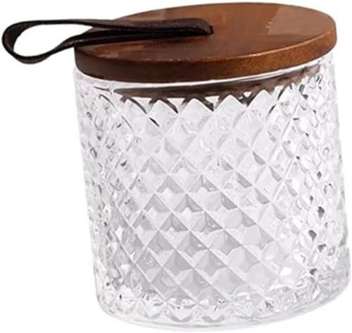 1pc Bocal de rangement en verre Contenant à bijoux Contenants de cuisine en verre Bocal à thé en verre Bocal en verre Contenant for articles divers Bocal à thé en verre Bocal en verre avec joint Panie