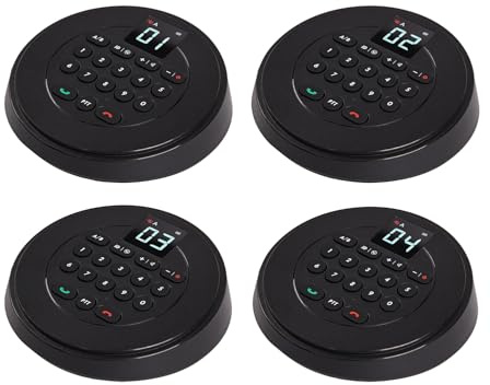 Intercoms Wireless for Home Full Duplex Hands Free Intercom System for Home,Business Office,Bank,Hotel Use with 2500 Feet Range in Open Area