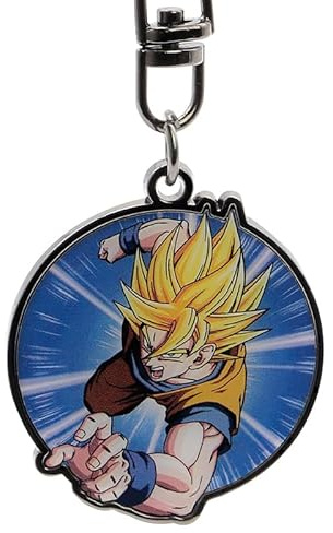 ABYSTYLE - Llavero Dragon Ball Z Goku Super Saiyan, multicolor, dimensiones: diámetro environ 3,6 cm