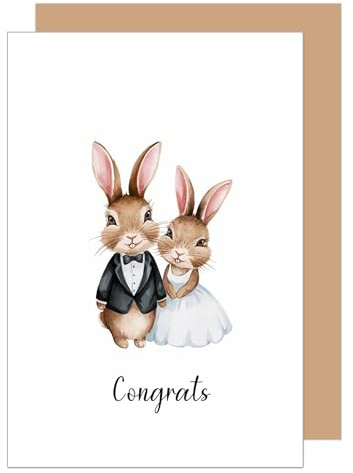 Edition Seidel Premium Glückwunschkarte zur Hochzeit mit Umschlag. Hochzeitskarte Grußkarte Karte mit englischem Text für Brautpaar Mann & Frau Mr & Mrs Just Married Congratulations (H509 SW025)