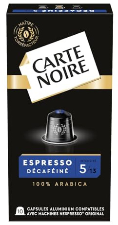 CARTE NOR – Capsules Décaféinées Intenses, Arôme Riche et Douceur Subtile (Boîte de 10) - Lot de 3 - vendu par Lot