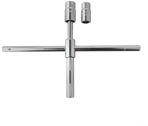 Sumsoctober 4-Wege-Radschlüssel mit hohem Drehmoment, mit rutschfestem Teleskopgriff, Stahllegierung, 17/19/21/23 mm Stecknuss, Reifenwechselwerkzeug für Auto, SUV, LKW, Garage