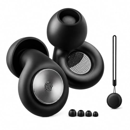 Tapones Oidos Ruido Dormir 45dB 4Tamaños XS-L | Aislamiento Acústico Tapones Oidos Cancelacion de Ruido, de Silicona Suave, para Estudiar Viajar