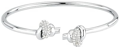 Morellato Bracciale Donna in Acciaio, Cristalli, Collezione LEGAME, Twisting Bangle, Nodo