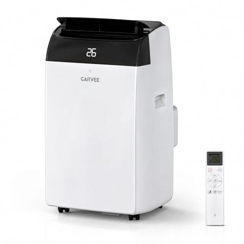 12000 BTU Portable Air Conditioner with Heat, 4-in-1 Portable AC Unit, Cooling Fan, 45L/Day Dehumidifier, R290, Washable Filter, Wheels & Window Kit for Bedroom Flat Office